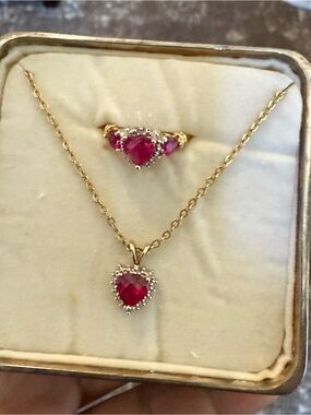 10k ring and pendant
